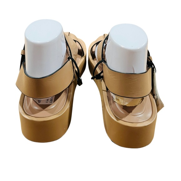 Zara Tan Strapy Platform sandals With Buckle Women's US size 9 (40) NWT - Picture 9 of 13